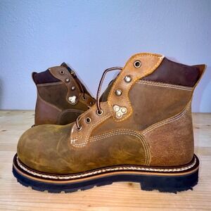 Thorogood 804-4144 Waterproof Work Boots Size 9D EH‎ SR Steel Toe ASTM